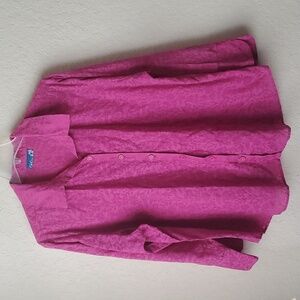 CSC Studio fuchsia Longsleeve button up shirt 2x/3x